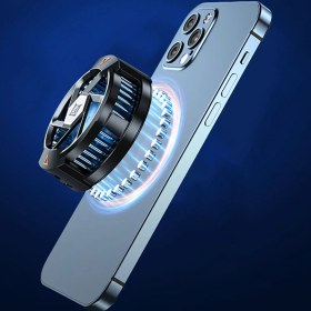 Resim Fogy N5 Magnetik Yapıştırmalı 10W Tec Soğutma Sistemli Rgb Işıklı Telefon Soğutucu Fan 