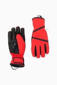 Resim Hilla Lüks Tasarım, Su ve Rüzgar Geçirmez Kadın Kayak Eldiveni - Kırmızı / 7 