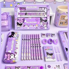 Resim Sanrio 6/12 için for kuromi Kırtasiye Seti, for Cinnamoroll için, for My Melody Kalem, Silgi, Cetvel, Öğrenci Çalışma Malzemeleri, Öğrenme Kırtasiye Hediyeleri. 