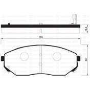 Resim SANGSIN SP1153 Fren Balatası Ön Sorento 2.5 CRDI 3.3 3.5 V6 2.4 02- Gdb3343-Gdb3452 