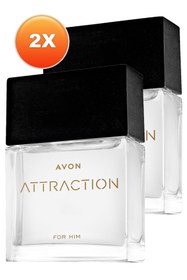 Resim Avon Attraction Erkek Parfüm Edt 30 Ml. İkili Set 