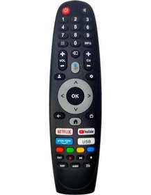 Resim Senna 65snf9000u İle Uyumlu 4k Smart Tv Mikrofonlu Kumanda 
