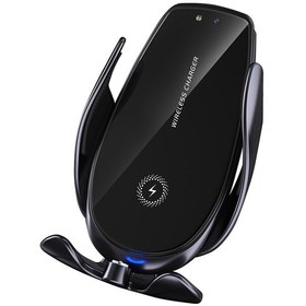 Resim Butu V3p Hava Firar Klipsi Akıllı Otomatik Algılama Cep Telefonu Braketi Araba 15w Kablosuz Şarj Cihazı Siyah 