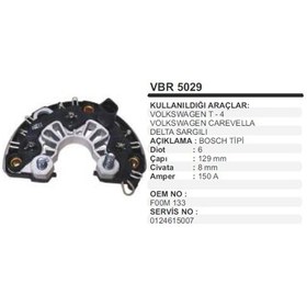 Resim Diot Tablasi Vw Lt28 99>Lt35 T4 Carevella 504632051 