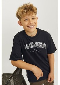 Resim Jack&jones Junior Erkek Çocuk Tişört 12258924 Siyah 