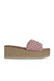 Resim Bueno Shoes Pudra Deri Kadın Dolgu Topuklu Terlik 01wu6118 