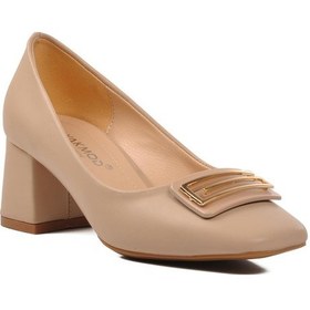 Resim Ayakmod 312237 Bej Cilt Kadın Topuklu Ayakkabı 001 