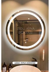 Resim 60 Cm Beyaz Dokunmatikli - Dimmerli/ Lavabo Üstü & Antre Diğer 