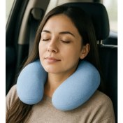 Resim Ayıcı Oyuncak Peluş U Tipi Boyun Yastığı Yumuşak ve Ergonomik Seyahat Konforu 
