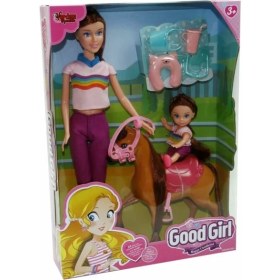 Resim WG-115162 Kutulu 29CM Atlı Kızı ve Anne Bebek - Vardem Oyuncak 