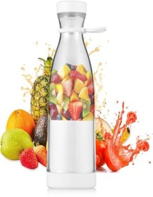 Resim UPEKA Mini Juice Taşınabilir Blender Plastik Şişe Smoothie Milkshake USB Şarj Edilebilir 420 ml. 