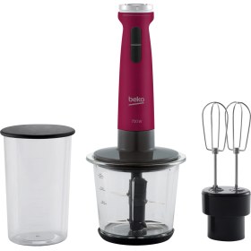 Resim Beko Bkk 2170 Cam Hazneli 700w Fuşya El Blender Seti 