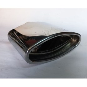 Resim Paslanmaz Krom Tekli Egzoz Eksoz Ucu Başlığı Yassı Oval Balina Uyumlu 