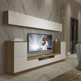 Resim Decoraktiv Trendstyle 9S Mdf Tv Ünitesi Tv Sehpası - Pera - Beyaz 