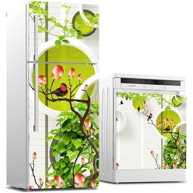 Resim Buzdolabı Ve Bulaşık Makinası Beyaz Eşya Sticker Kaplama Yuvarlak (540887171) 