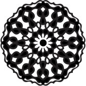 Resim Çiçek Deseni Duvar Dekor Sticker (Tip 9) 40 x 40 cm 
