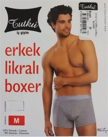 Resim Tutku Totku Erkek Boxer 3 Lü Paket 0114 Elasten Paket 