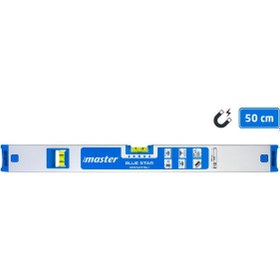 Resim Master 506891 Blue Star Mıknatıslı Su Terazisi 50 cm 