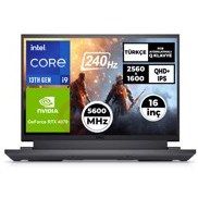 Resim Dell G16 7630 G76302401024U 069 i9-13900HX 16"64 GB RAM 5600MHz 4 TB+2 TB SSD 8 GB RTX 4070 QHD+ 240Hz W11Pro Gaming Laptop 