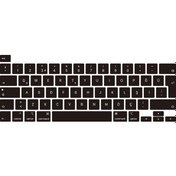 Resim MacBook Uyumlu Pro 13' 2020 A2338 (M1) Silikon Klavye Koruyucu Touchbar 