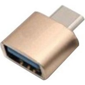 Resim Type-C Otg Gold Dönüştürücü Adaptör 