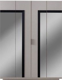 Resim Gardırop, Vegnum 4 Kapaklı Aynalı Dolap 