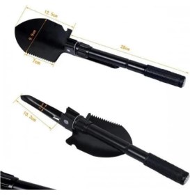 Resim Pusulası Katlanır Portatif Kazma Kürek Seti 