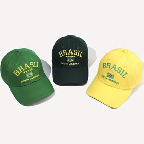 Resim 1 adet Unisex Brezilya Güney Amerika Nakışlı Beyzbol Şapkası - Ayarlanabilir Snapback, Nefes Alabilen Kumaş, Siyah Sarı ve Yeşil Nakışlı, Açık Hava Rahat Giyim, Spor Hayranı Ekipmanları, Spor Şapkası, Dayanıklı Başlık 