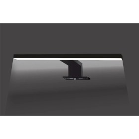 Resim Meriç Dekoratif LED Banyo Aplik 30 cm Siyah - 6500K Beyaz Işık 