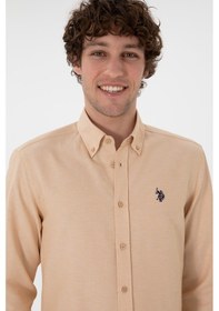 Resim U.s. Polo Assn. Erkek Camel Gömlek Basic 50306338-vr015 Camel 