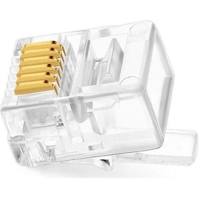 Resim 6P6C Rj11 6'Lı Telefon Jack Rj-11 6P-6C Telefon Konnektör 