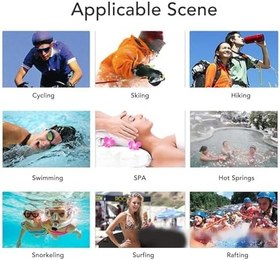 Resim Su Geçirmez MP3 Çalar, 8 GB IPX8 Su Geçirmez Kulaklıklı Yüzme Müzik Çalar, USB Şarj Edilebilir, 20 Saat Çalma, Yüzme, Dalış, Bisiklet Için Sualtı MP3 Çalar (8GB) 