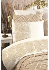 Resim Çeyiz Diyarı Hürrem 10 Parça Battaniyeli Çeyiz Seti Bej Bej 