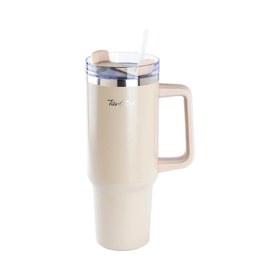 Resim Tantitoni Pipetli Çelik Termos 1,2 L Açık Kahve 