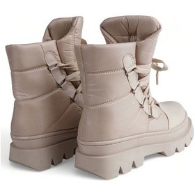 Resim Durable Bej Kadın Paraşüt Kumaşlı Kalın Tabanlı Kar Botu Bej 