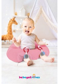 Resim Pembe Çıngıraklı Oturma Destek Minderi 