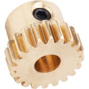 Resim Maiyame Endüstriyel Robot Parçası: 4304-0006-0020 Model Mevsimli Pervane, 20 Dişli, 6mm Daire Delik, 0.8 Modül, Bakır Malzeme İle Dayanıklı Ve Hassas 