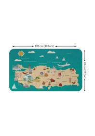 Resim Eğitici Ve Öğretici Cocuk Odası Türkiye Haritası Duvar Sticker-60x105-3878 Renkli 