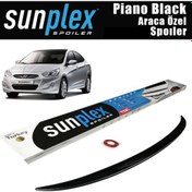 Resim Accent Blue Bagaj Üstü Spoyler 2011 Sonrası Piano Black Uyumlu 