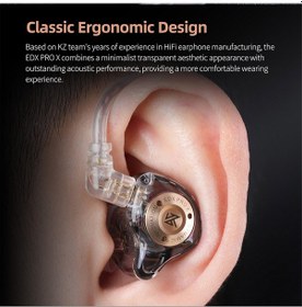 Resim Tenfowee Kz Edx Pro X Kulak İçi Profesyonel Kulaklık - Çift Manyetik Dinamik Bass, 0.75mm Çıkarılabilir Kablo, Uzun Süreli Rahat Kullanım EDX Pro X 