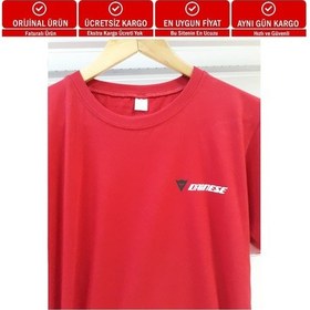 Resim Kırmızı Dainese Tişört S-M-L + L 