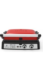 Resim Aryıldız Multi Grill Tost Makinesi Kırmızı 