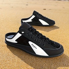 Resim Streetwear ve günlük giyim - beyaz, mavi ve turuncu desenli basketbol ayakkabısı, kemer ve ayak bileği desteği ile dayanıklı, buluşma, alışveriş, iş, plaj gezileri, tatil, sürüş ve diğer boş zaman aktiviteleri için uygun. Şık tasarım, pantolon, kot vb. kıyafetlerle uyumlu, ilkbahar, yaz ve sonbahar için ideal 