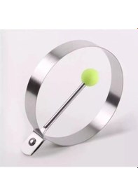 Resim Metal Yuvarlak Omlet Krep Kalıbı Tarif Edildiği Gibi 