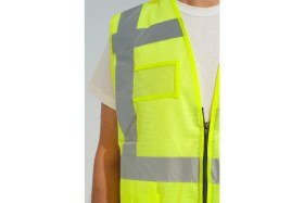 Resim Mühendis Fileli Reflektörlü Ikaz Yeleği 10 Adet Sarı 