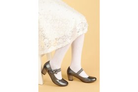 Resim Kiko Kids Cameli Vakko Günlük Kız Çocuk 4 Cm Topuklu Abiye Ayakkabı 