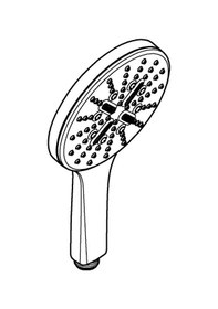 Resim Grohe Rainshower Smartactive 130 El Duşu 3 Akışlı - 26574da0 