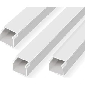 Resim Cekar Store 4 Metre (12X12MM) Kendinden Yapışkanlı Kablo Kanalı | 4m (10 Adet x 40CM) Kablo Gizleyici 