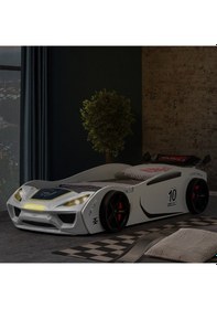 Resim Setaymobilya Arabalı Yatak, Vento Arabalı Yatak, Arabalı Karyola, Beyaz 