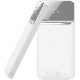 Resim sommeow Baseus Magnetic Wireless 10000mah 20w Hızlı Şarj Powerbank Taşınabilir Hızlı Şarj Cihazı Beyaz 